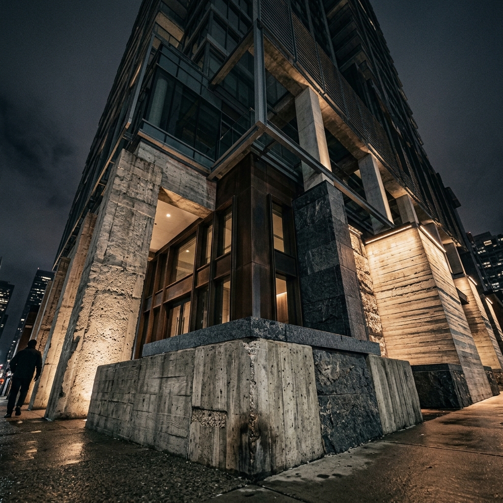 Los Cimientos — Base sólida del edificio moderno